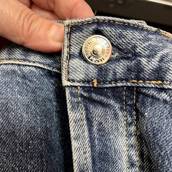 Free People We The Free CRVY Siren Low-Rise Straight Jeans, size 32. excellent - Picture 7 of 10